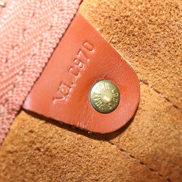 LOUIS VUITTON Epi Keepall 50 Boston Bag Brown M42968 LV Auth bs29308