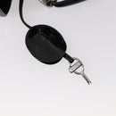 Christian Dior Maris Pearl Hand Bag Patent leather Black Silver Auth bs29312-14