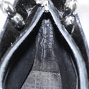 Christian Dior Maris Pearl Hand Bag Patent leather Black Silver Auth bs29312-18