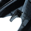 Christian Dior Maris Pearl Hand Bag Patent leather Black Silver Auth bs29312-21