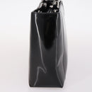 Christian Dior Maris Pearl Hand Bag Patent leather Black Silver Auth bs29312-4