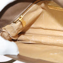 BOTTEGA VENETA INTRECCIATO Schoudertas Leer Beige Goud Auth bs29313-19