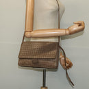 BOTTEGA VENETA INTRECCIATO Schoudertas Leer Beige Goud Auth bs29313-22