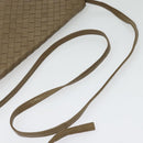 BOTTEGA VENETA INTRECCIATO Shoulder Bag Leather Beige Gold Auth bs29313-7