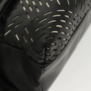 BOTTEGA VENETA Waist Bag Leather Black Auth bs29314-8