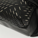 BOTTEGA VENETA Waist Bag Leather Black Auth bs29314-15