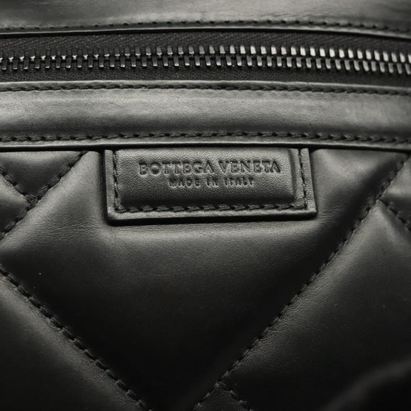 BOTTEGA VENETA Waist Bag Leather Black Auth bs29314