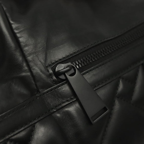 BOTTEGA VENETA Waist Bag Leather Black Auth bs29314