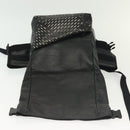 BOTTEGA VENETA Waist Bag Leather Black Auth bs29314-9