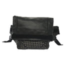 BOTTEGA VENETA Waist Bag Leather Black Auth bs29314-13