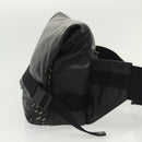 BOTTEGA VENETA Waist Bag Leather Black Auth bs29314-3