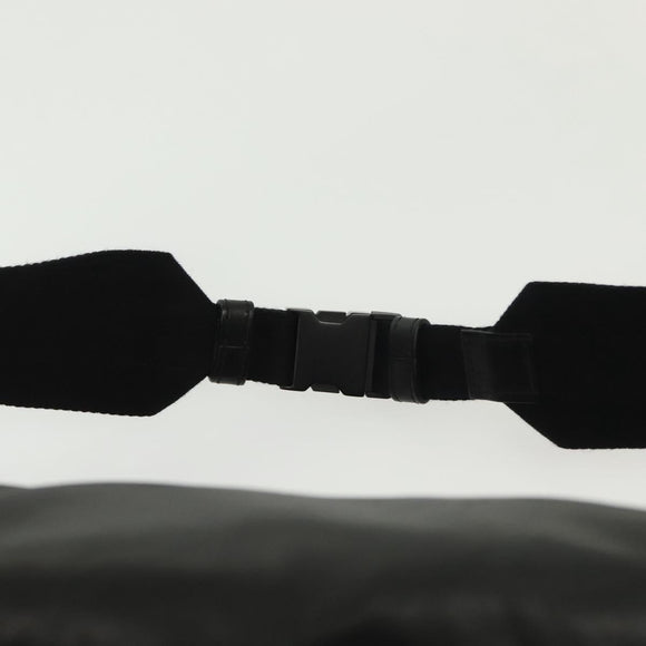 BOTTEGA VENETA Waist Bag Leather Black Auth bs29314