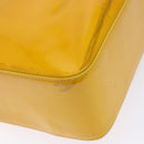 CHANEL Tote Bag Patent leather Yellow CC Auth bs29321-17