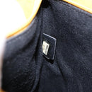 CHANEL Tote Bag Patent leather Yellow CC Auth bs29321-11