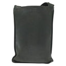 CHANEL Shoulder Bag Leather Dark green CC Auth bs29322-13