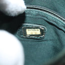 CHANEL Shoulder Bag Leather Dark green CC Auth bs29322-12