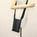 CHANEL Shoulder Bag Leather Dark green CC Auth bs29322-21