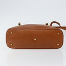 GUCCI Bamboo Hand Bag Leather 2way Brown Gold 000 2296 0290 Auth bs29326-5