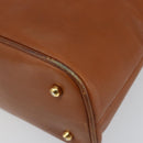 GUCCI Bamboo Hand Bag Leather 2way Brown Gold 000 2296 0290 Auth bs29326-9