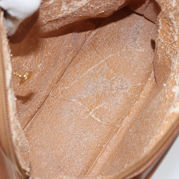 GUCCI Bamboo Hand Bag Leather 2way Brown Gold 000 2296 0290 Auth bs29326