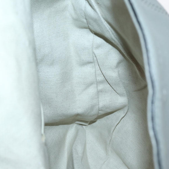 GUCCI Bamboo Shoulder Bag Leather Gray Gold Auth bs29327