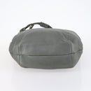 GUCCI Bamboo Shoulder Bag Leather Gray Gold Auth bs29327-5