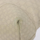 GUCCI GG Canvas Guccissima Hand Bag Leather White Gold 353120 Auth bs29328-14