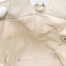 GUCCI GG Canvas Guccissima Handtasche Leder Weiß Gold 353120 Auth bs29328-19