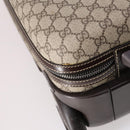 GUCCI GG Supreme Carry Case PVC Beige Silver 189755 Auth bs29329-15