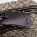 GUCCI GG Supreme Carry Case PVC Beige Silver 189755 Auth bs29329-19