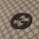 GUCCI GG Supreme Carry Case PVC Beige Silver 189755 Auth bs29329-21