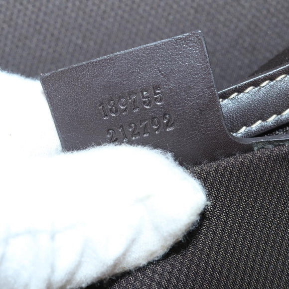 GUCCI GG Supreme Carry Case PVC Beige Silver 189755 Auth bs29329