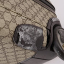 GUCCI GG Supreme Carry Case PVC Beige Silver 189755 Auth bs29329-5