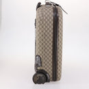 GUCCI GG Supreme Carry Case PVC Beige Silver 189755 Auth bs29329-6