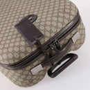 GUCCI GG Supreme Carry Case PVC Beige Silver 189755 Auth bs29329-8