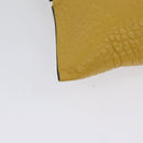 BURBERRY Chain Shoulder Bag Leather Yellow gold Auth bs29330-13