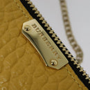 BURBERRY Chain Shoulder Bag Leather Yellow gold Auth bs29330-15