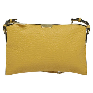 BURBERRY Chain Shoulder Bag Leather Yellow gold Auth bs29330 - 0