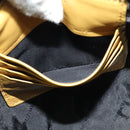 BURBERRY Chain Shoulder Bag Leather Yellow gold Auth bs29330-20