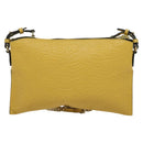 BURBERRY Chain Shoulder Bag Leather Yellow gold Auth bs29330-3