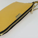BURBERRY Chain Shoulder Bag Leather Yellow gold Auth bs29330-6