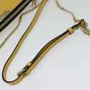 BURBERRY Chain Shoulder Bag Leather Yellow gold Auth bs29330-7