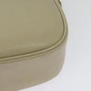 SAINT LAURENT Shoulder Bag Leather Beige Gold Auth bs29334-16