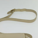 SAINT LAURENT Shoulder Bag Leather Beige Gold Auth bs29334-8
