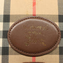 Burberrys Nova Check Clutch Bag Canvas Beige Gold Auth bs29335-17