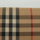Burberrys Nova Check Clutch Bag Canvas Beige Gold Auth bs29335-3