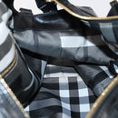 BURBERRY Boston Bag Leather 2way Black gold Auth bs29336-21