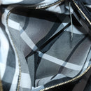 BURBERRY Boston Bag Leather 2way Black gold Auth bs29336-23