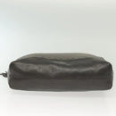 BALLY Quilted Hand Bag Leather 2way Gray Gold Auth bs29340-6