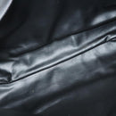 BALLY Quilted Hand Bag Leather 2way Gray Gold Auth bs29340-11